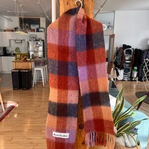 Acne Studios Vibrant Checkered Scarf